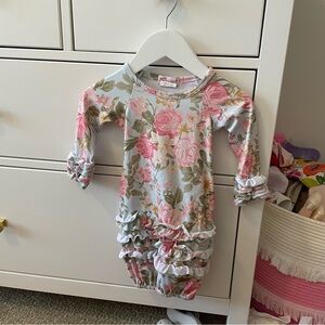 Clover Cottage Apparel Floral Gown Size Newborn